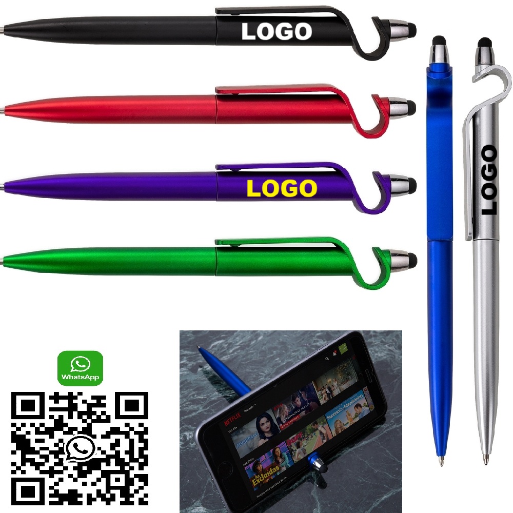 Caneta Plástica Touch com Suport