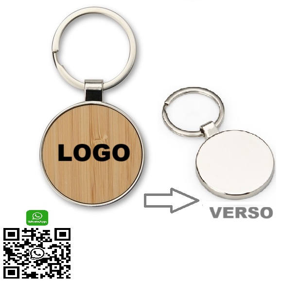 Chaveiro Metal Bambu