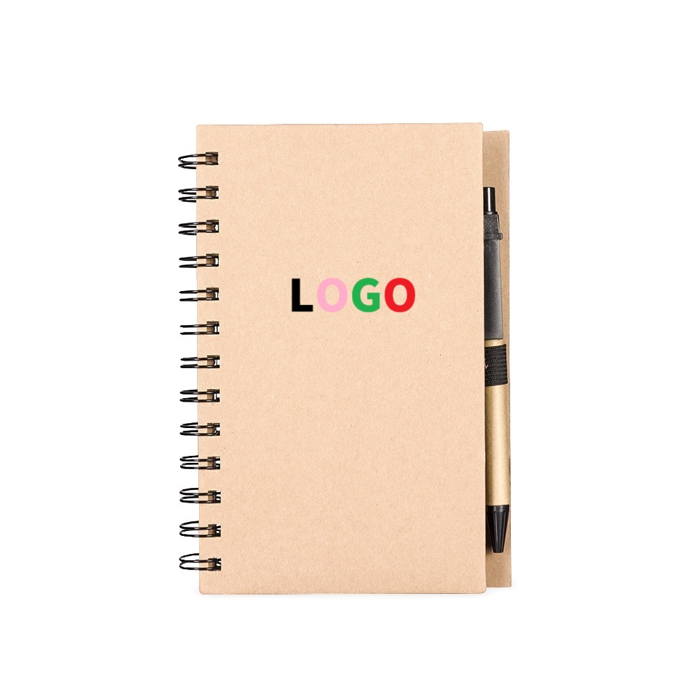 Caderno Ecológico com Autoadesivos e Caneta 12 X17