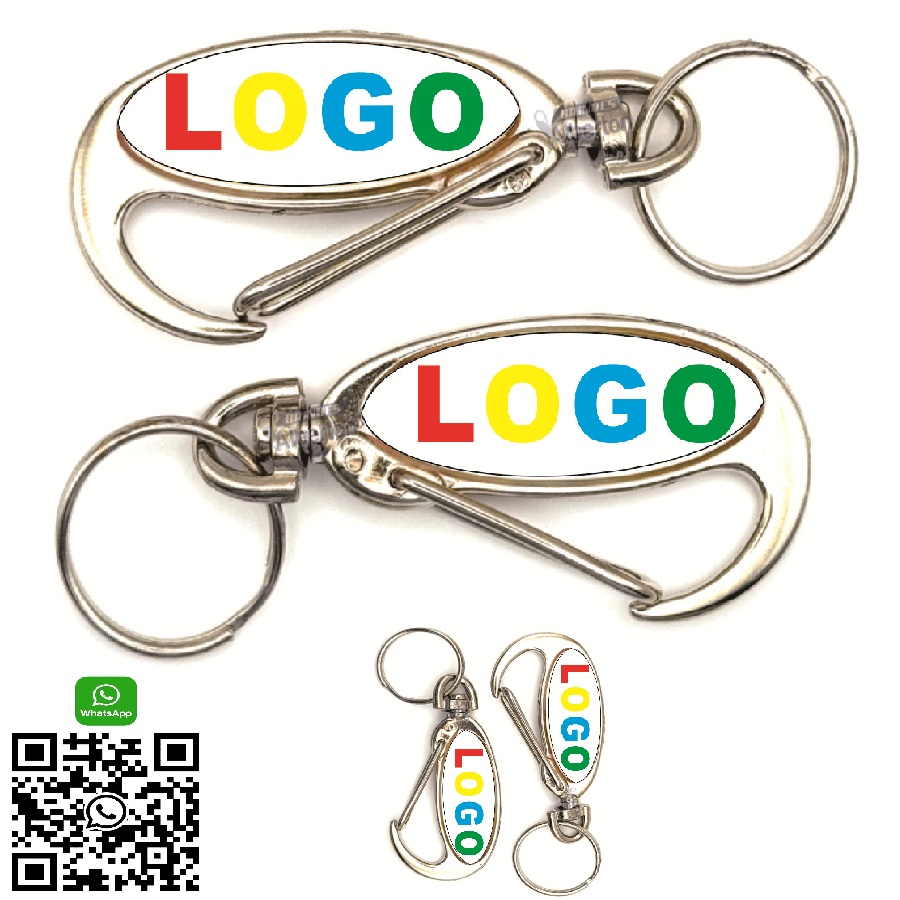 Chaveiros Gancho Mosquetão Pelicano Personalizados Com a sua Logo